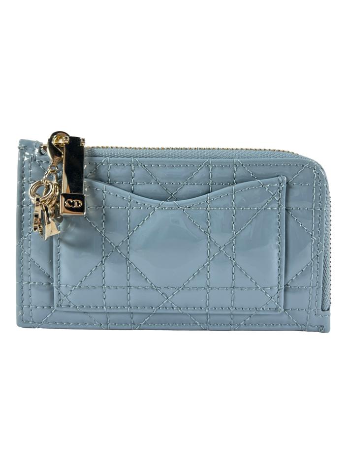 DIOR モノグラム ケース Porta Cartões Christian Dior Cosmos Zip Azul - ADV621 Original
