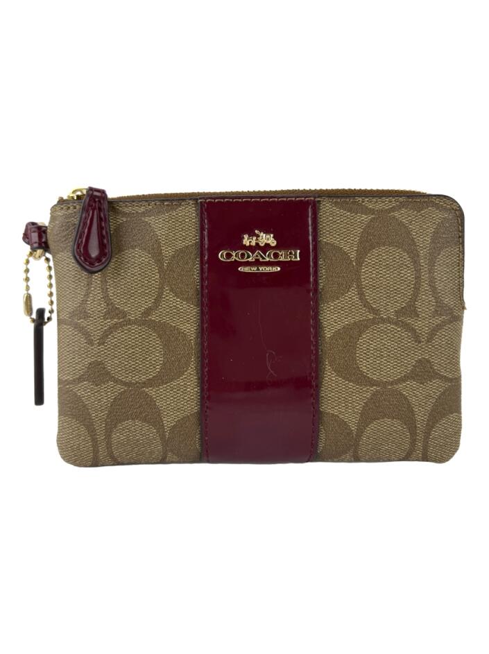 Porta moedas Coach Wristlet Signature Verniz Vermelho - CHEP5