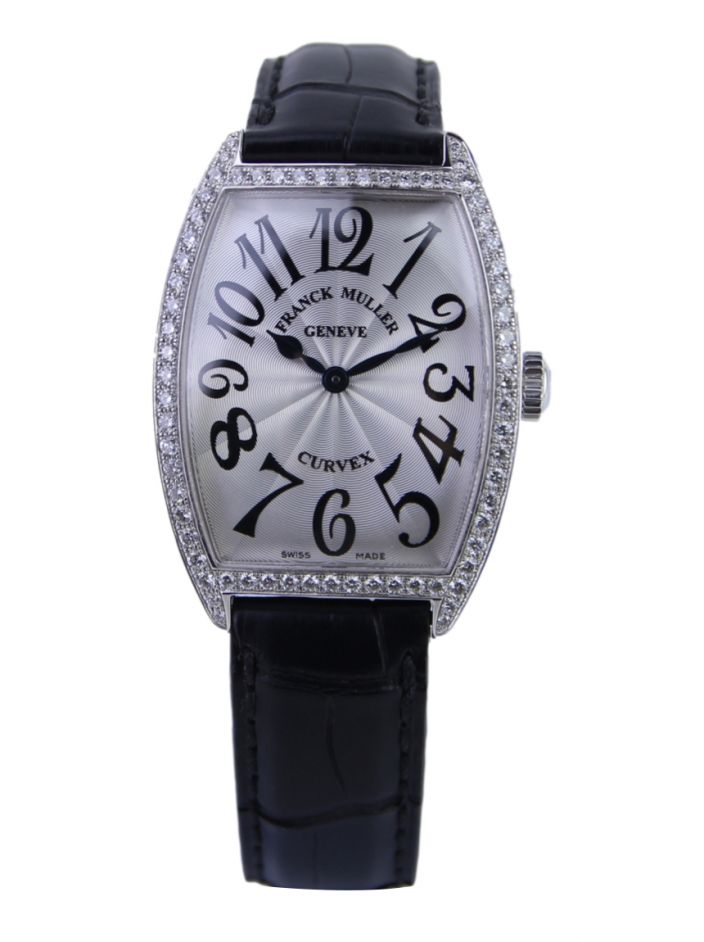 Rel gio Franck Muller Curvex Prateado Original PN256 Etiqueta