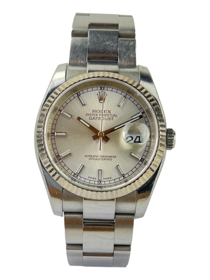 Relógio Rolex Oyster Perpetual Datejust 36mm Prateado - BF98