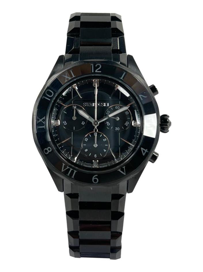 Relógio Swarovski Dextera Chronograph Preto - LJT148 Original