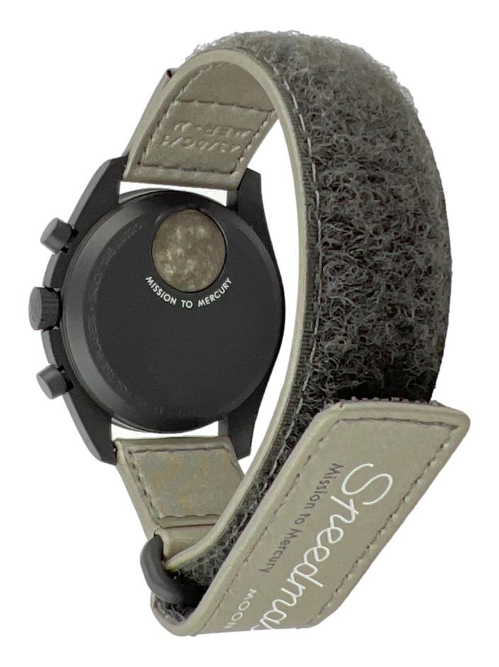 Relógio Swatch x Omega Mission to Mercury Cinza - CLLE3 Original