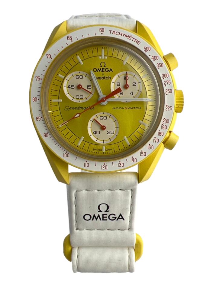 Relógio Swatch X Omega Mission To The Sun Amarelo - CKJX1 Original
