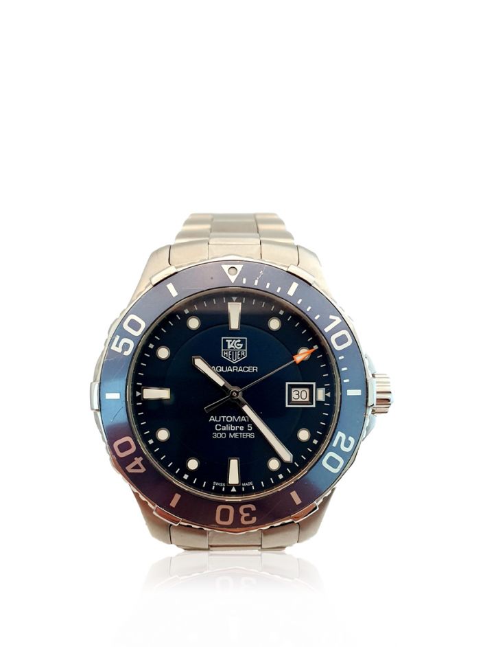 Rel gio Tag Heuer Aquaracer Calibre 5 Blue Dial Masculino