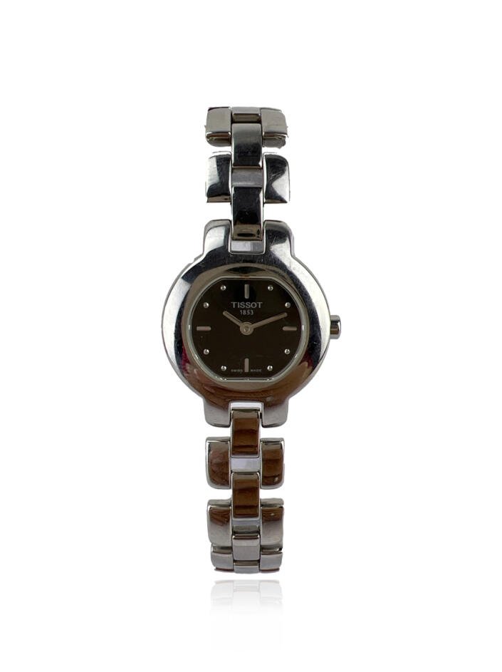 Rel gio Tissot G330 Quartzo Prateado Original CEVE6 Etiqueta