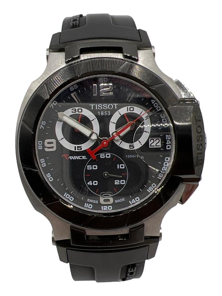 TISSOT T-Race クロノグラフ腕時計 Relógio Tissot T-Race Chronograph Quartzo Preto - CTFF11 Original