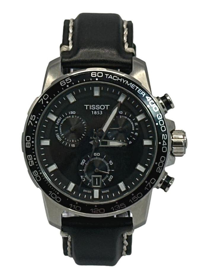 ツアー支給品 Daytona12 GHOST TOUR BLACK Proto Relógio Tissot T125617A Prateado Couro Preto - CTPR3 Original