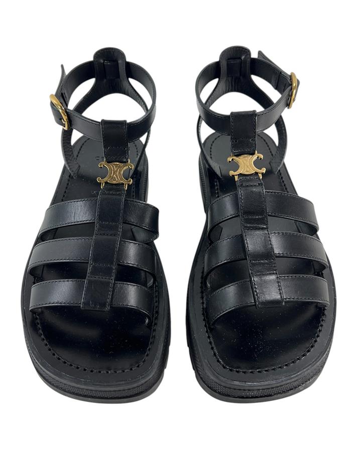 Sandália Celine Clea Triomphe Preta - AFQX112 Original | Etiqueta
