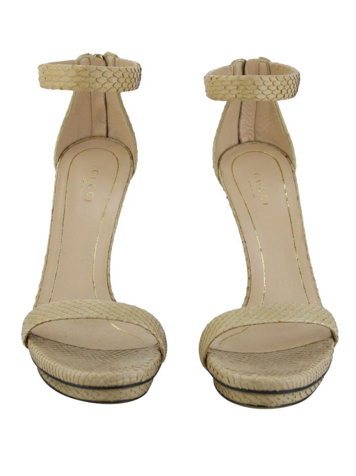 Sandália Gucci Kelis Nude Original - GWE29 | Etiqueta Única