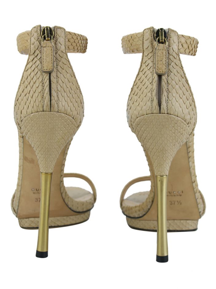 Sandália Gucci Kelis Nude Original - GWE29 | Etiqueta Única