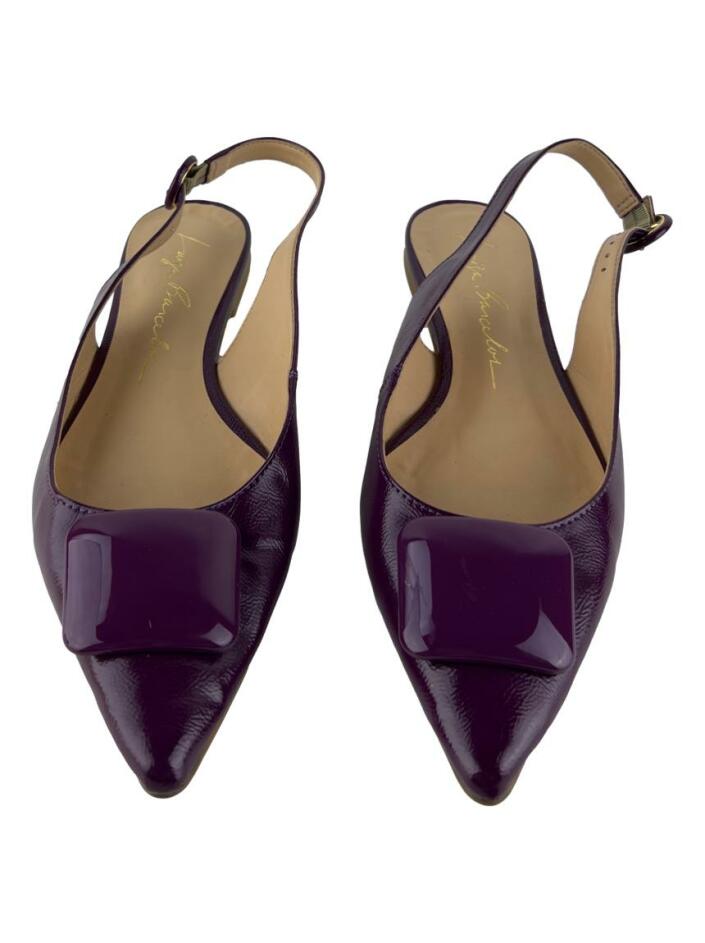 ゆのち Sapatilha Luiza Barcelos Slingback Roxa - CAXH8 Original