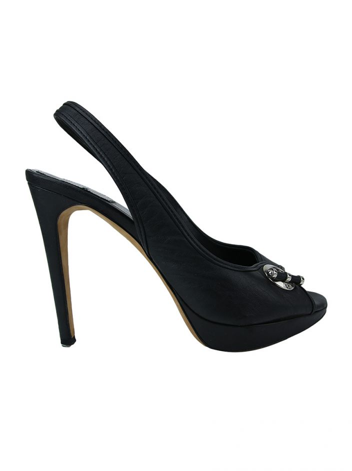 Sapato Christian Dior Slingback Preto Original Bfd Etiqueta Nica