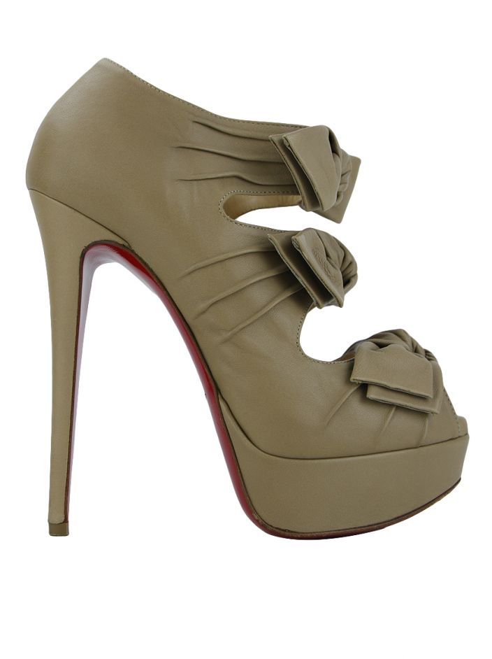 Sapato Christian Louboutin Madame Butterfly Bege Original FKJ76
