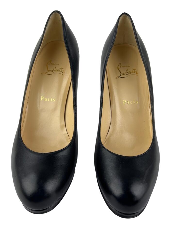 Sapato de Salto Christian Louboutin New Simple Pump 100 Couro
