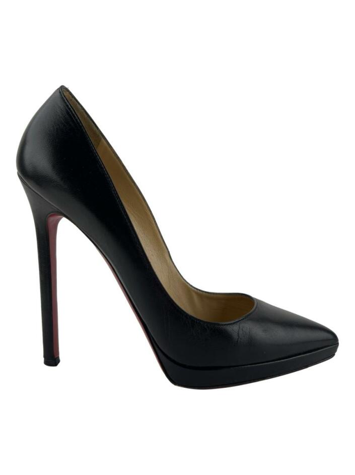 Christian Louboutin☆PIGALLE PLATO Sapato de Salto Christian Louboutin Pigalle Plato Couro Preto