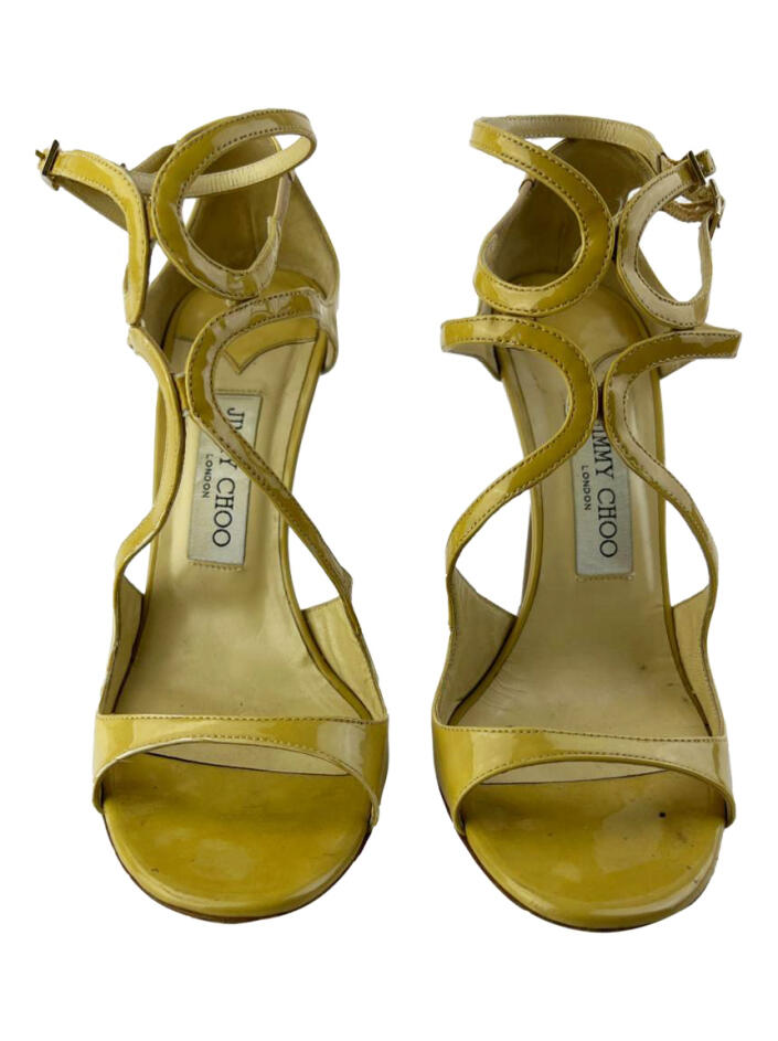 Sapato de Salto Jimmy Choo Lang Amarela - ADTA1 Original