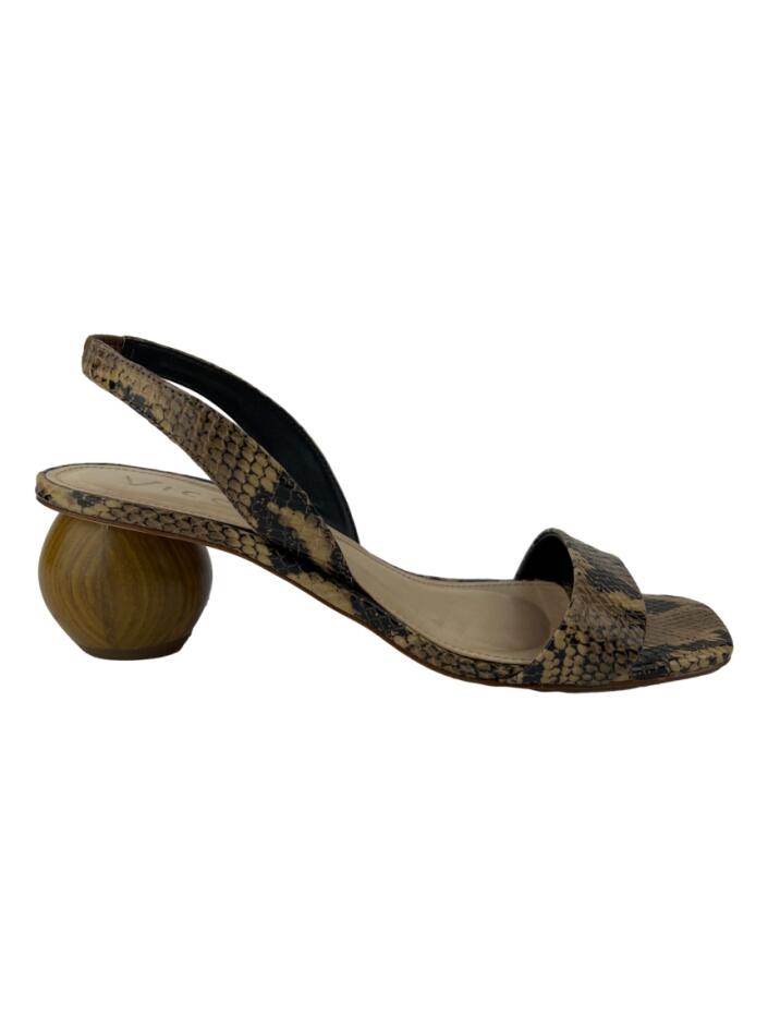 Sapato de Salto Vicenza Slingback Python - RKQ300 Original