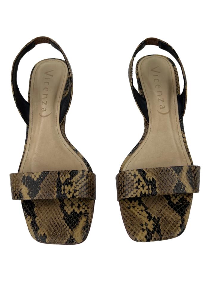Sapato de Salto Vicenza Slingback Python - RKQ300 Original