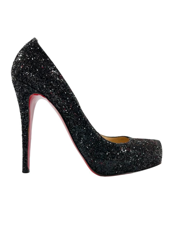 Scarpin Christian Louboutin Glitter Preto - CSSK13 Original