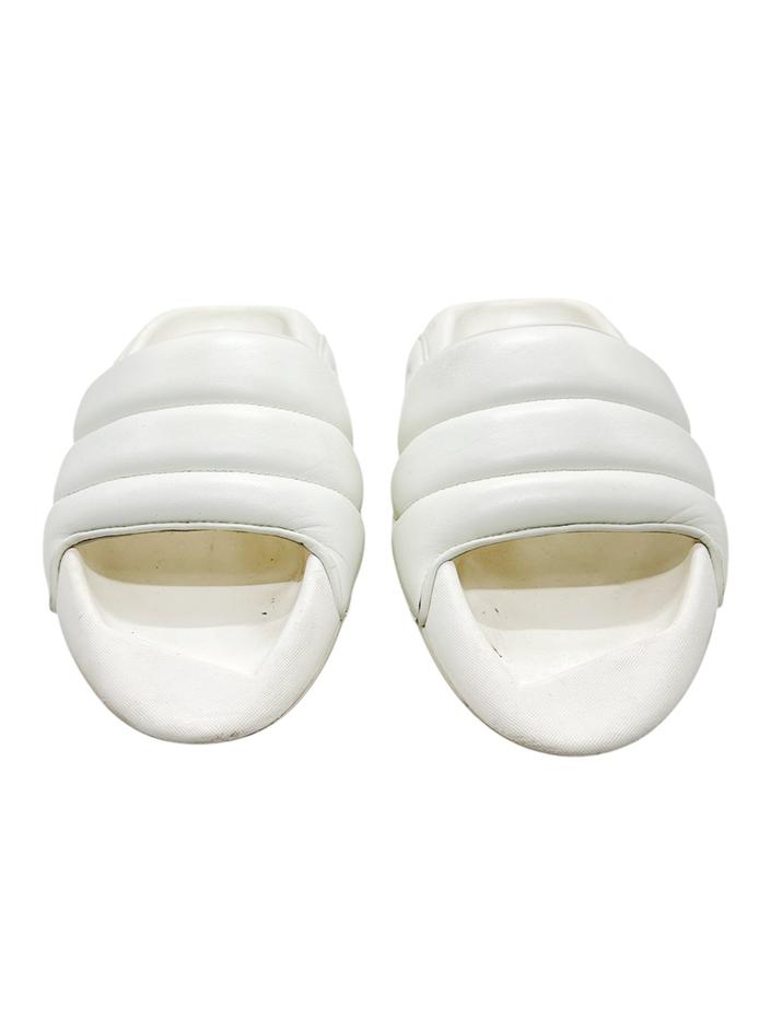 Slide Balmain Wmns B-IT Quilted Branca - AHCD60 Original