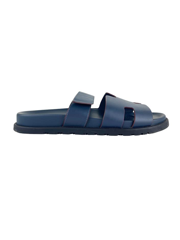 Slide Hermès Chypre Azul - IIO155 Original | Etiqueta Única