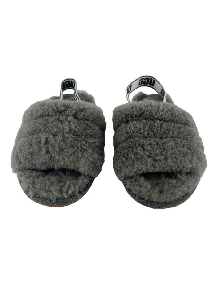 Slipper UGG Fluff Yeah Cinza - CGFY2 Original | Etiqueta Única