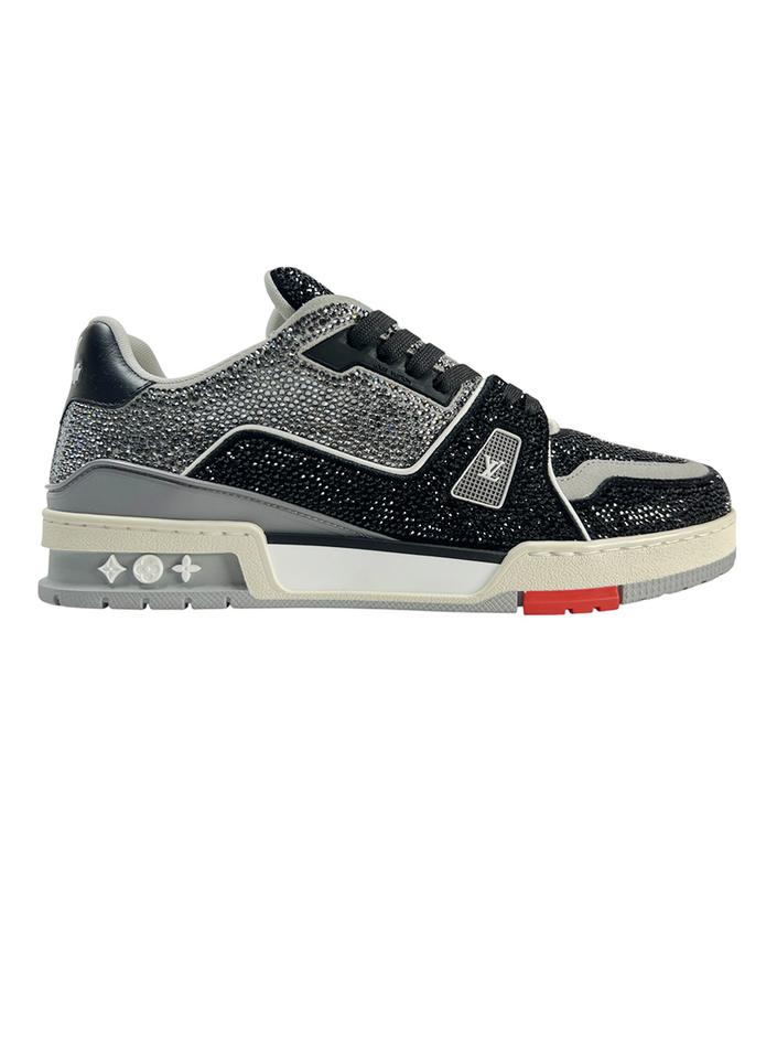 Sneaker Louis Vuitton LV Trainer #54 Cristais Bicolor - CNUV2