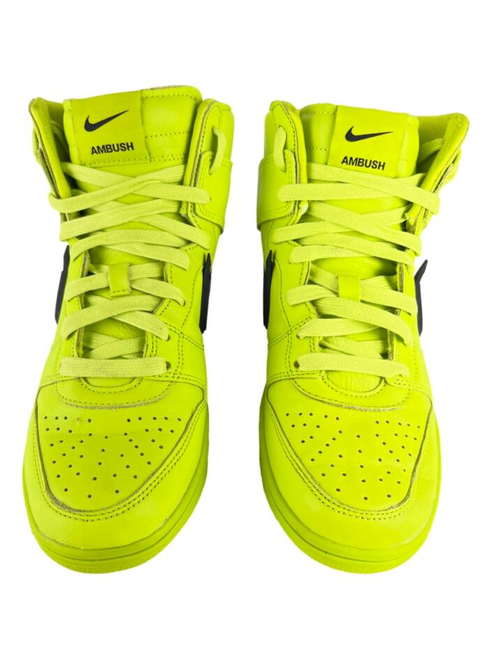 Sneaker Nike Dunk High x AMBUSH 'Flash Lime' Verde - KKQ187
