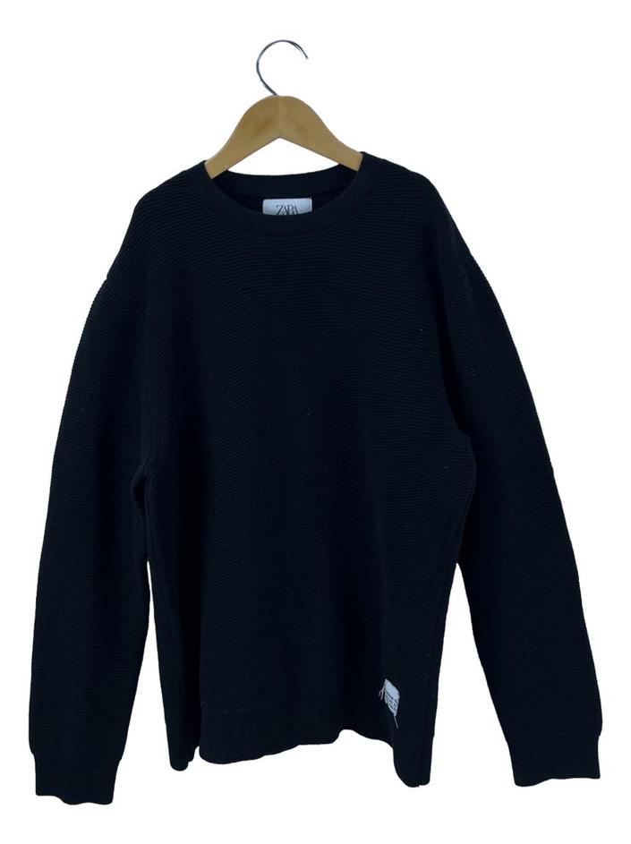 FORME WOOL-LIKE PULLOVER ブラック Suéter Zara Texturizado Preto - NXD166 Original | Etiqueta Única