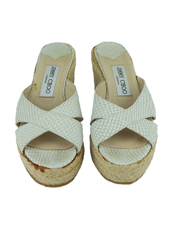Tamanco Jimmy Choo Sisal - AJO148 Original | Etiqueta Única