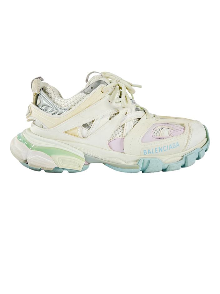 BALENCIAGA Track Sneaker ライラック メッシュ 36 Tênis Balenciaga Track Mesh Nylon Branco - CTPQ3 Original