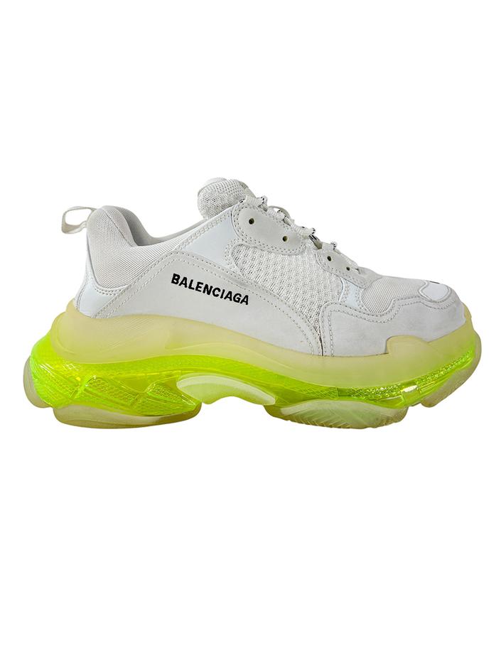 BALENCIAGA triples 40 クリアソール Tênis Balenciaga Triple S Clear Sole Fluo Yellow - CXSN7 Original