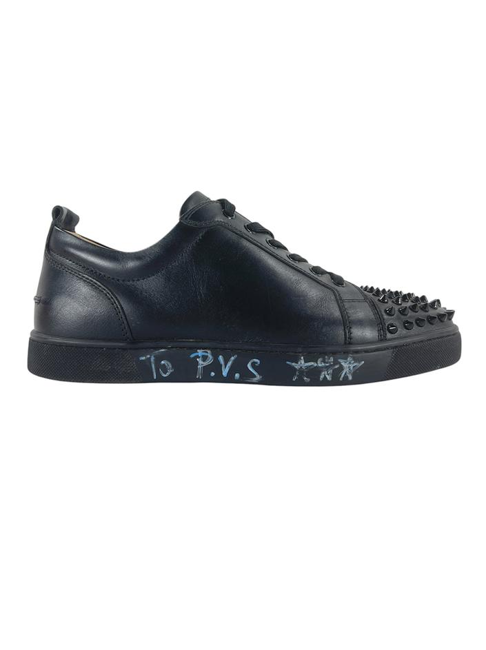 Tênis Christian Louboutin Louis Junior Spikes Preto - CPZC1