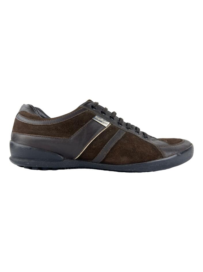 Tênis Ermenegildo Zegna Suede Marrom - CEXN1 Original | Etiqueta Única