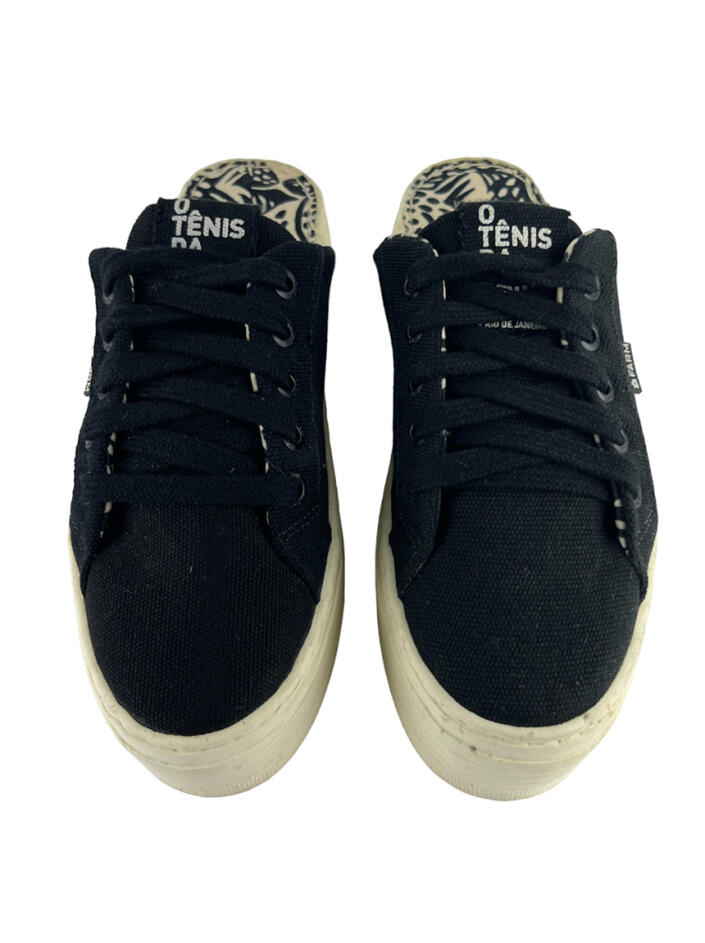 Tênis Farm Mule Canvas Preto - CJGP18 Original | Etiqueta Única