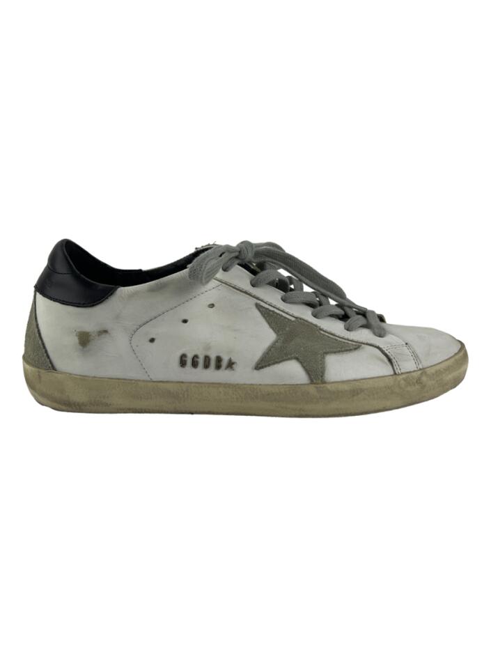 Tênis Golden Goose Deluxe Brand Super-Star Couro Branco - JZI192