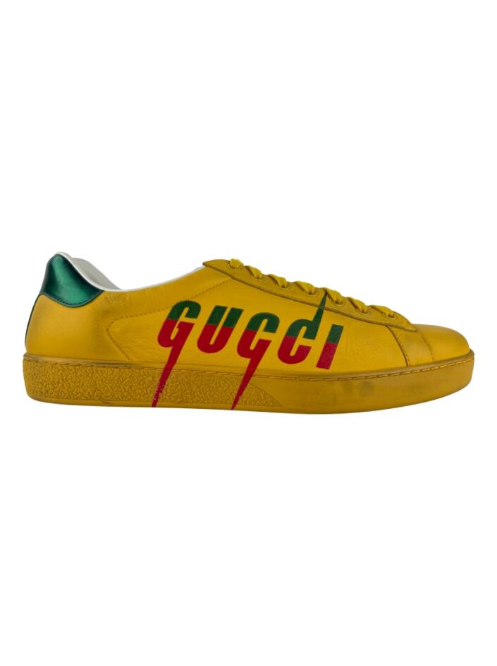 Tênis Gucci Ace Blade Amarelo - CEZX7 Original | Etiqueta Única