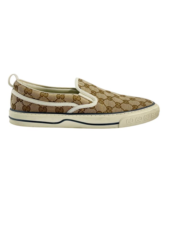 Tênis Gucci Tennis 1977 Slip On GG Monograma - CWEU2 Original