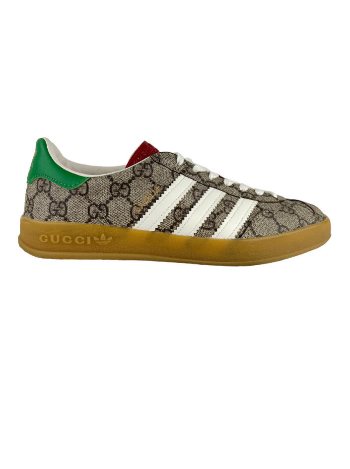 靴 GUCCI adidas gazelle 27.5 Tênis Gucci x Adidas Gazelle Bege - AFAN48 Original | Etiqueta Única