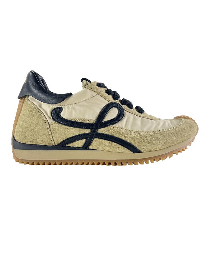 LOEWE FLOW RUNNER 38美品 Tênis Loewe Flow Runner Bege - CMDJ42 Original | Etiqueta Única