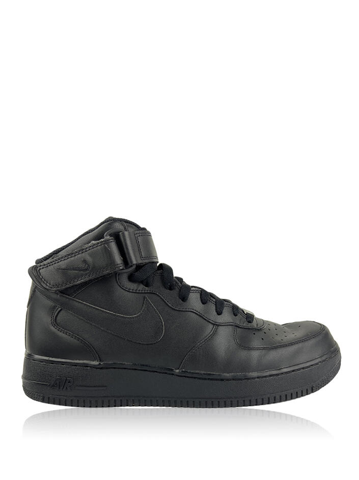 Black air force ones best sale mid tops