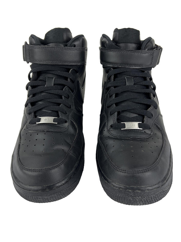 靴 NIKE AIR FORCE 1 MID 07 Triple Black Tênis Nike Air Force 1 Mid 07 Triple Black - CACD1 Original