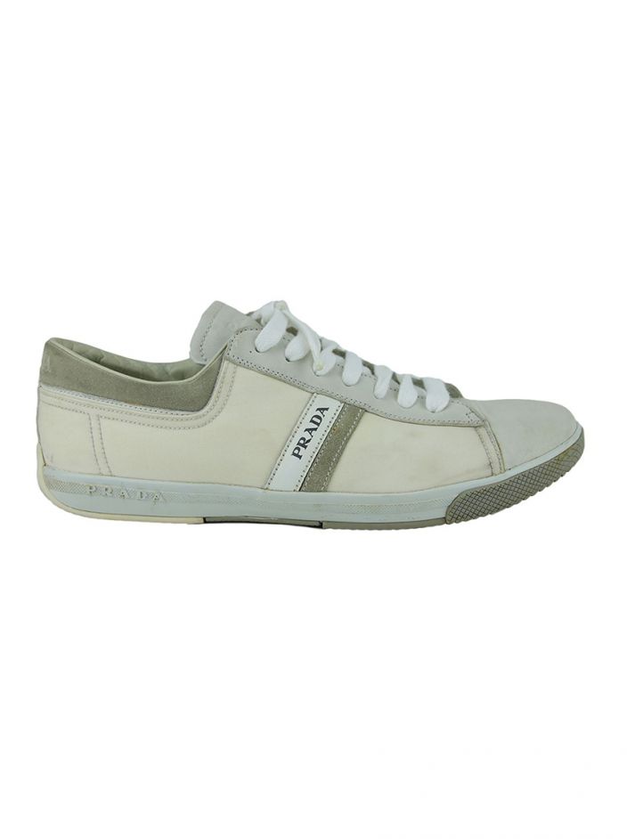 Tênis Prada Couro Branco Masculino - ATG2 Original | Etiqueta Única