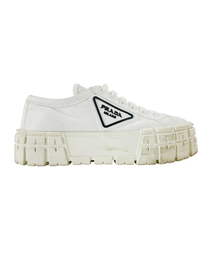 Tênis Prada Triangle Logo Branco DNI31 Original Etiqueta Única