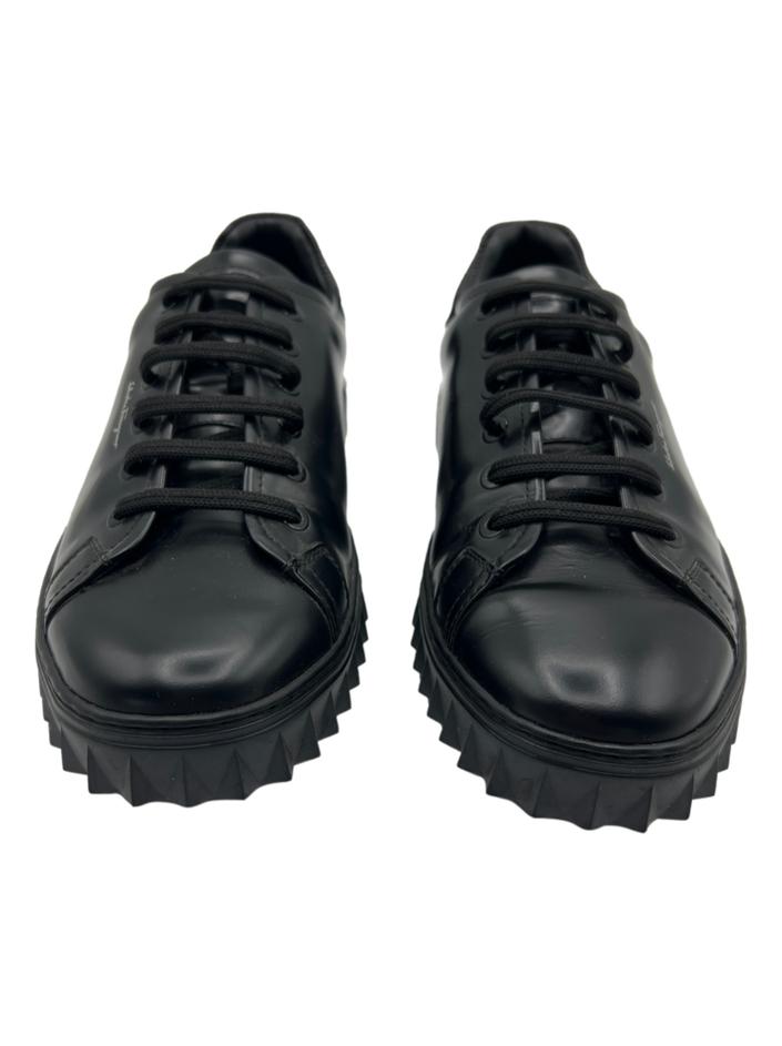 Tênis Salvatore Ferragamo Couro Preto - FHC11 Original | Etiqueta