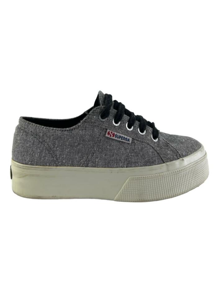 T nis Superga Classic Cinza Original EWV45 Etiqueta nica