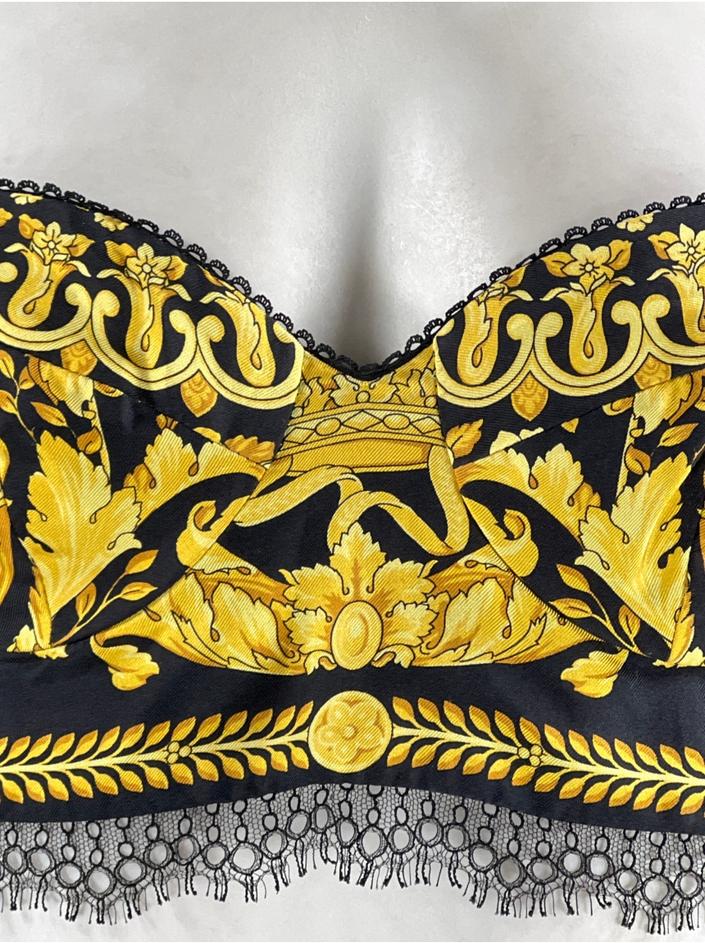 トップス gianni versace Y top-versace-tecido-estampado-