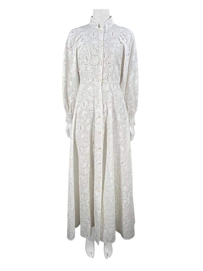 Vestido Christian Dior Bordado Branco - DZB1155 Original
