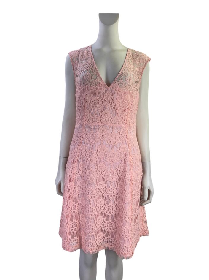 Vestido Claudie Pierlot Renda Rosa Original CFTZ3 Etiqueta nica