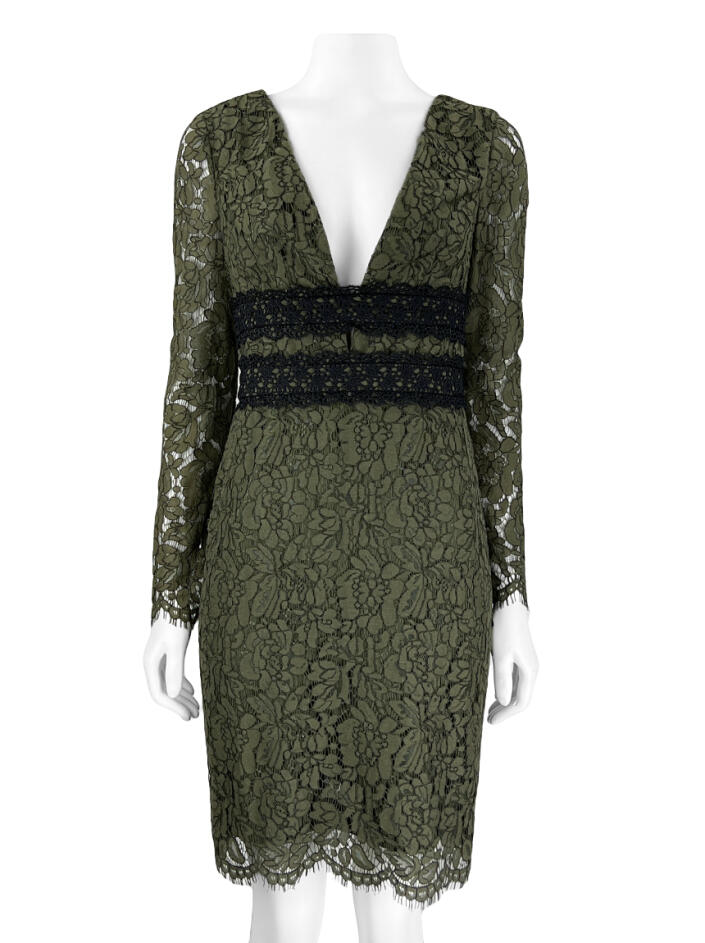 chinese dress ladies Rich blue lace up body-con dress  udianna.com